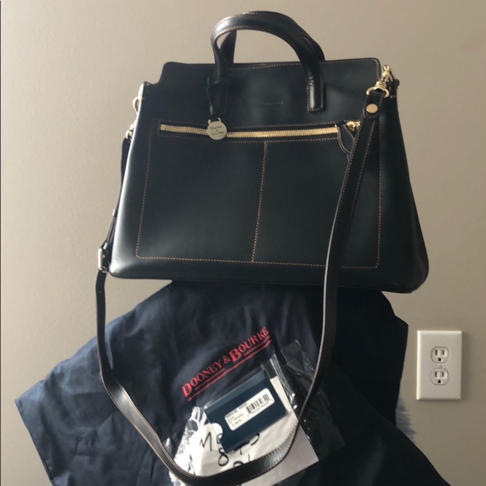 Dooney & Bourke briefcase purse with dust bag